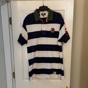 Polo by Ralph Lauren Navy and White Striped Shirt